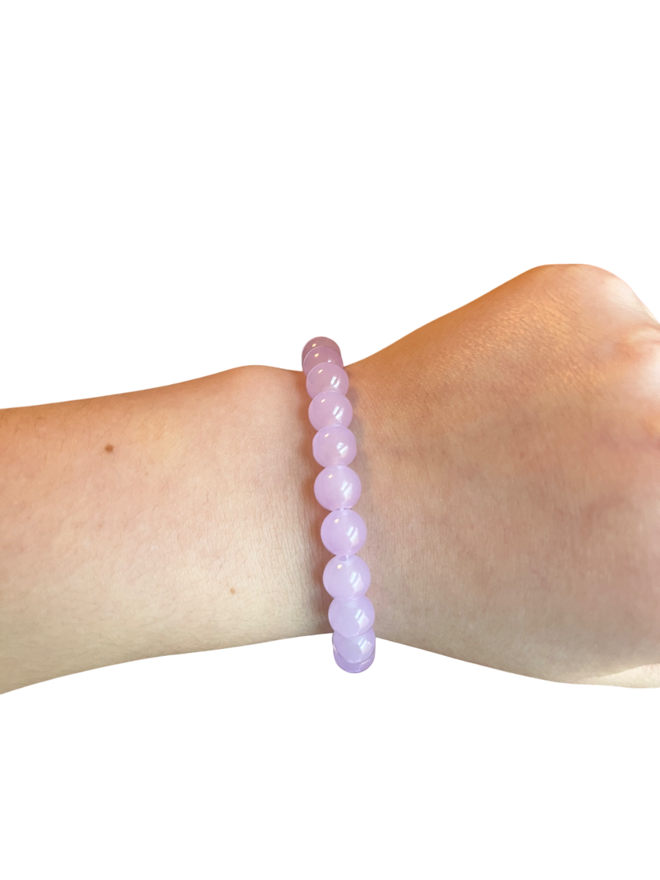 Lavender glass bead bracelet