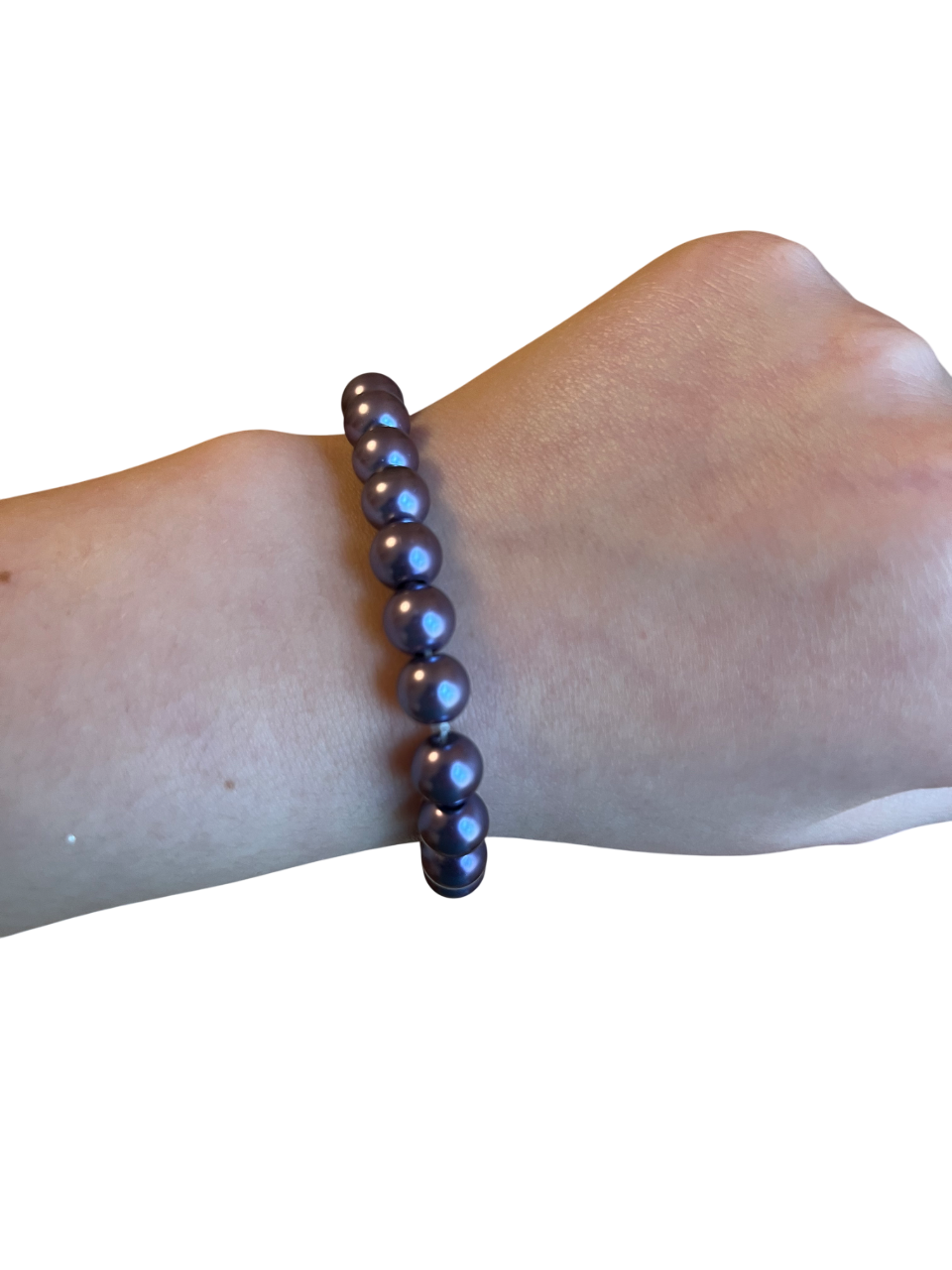 Purple pearl bracelet