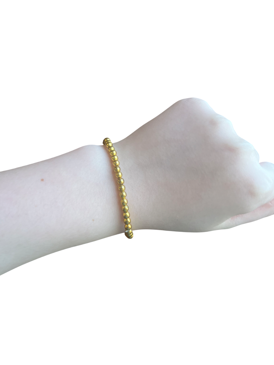 Gold beaded bracelet