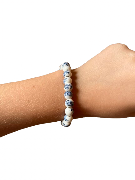 Rose porcelain bracelet