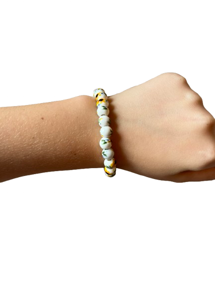 dandelion porcelain bracelet